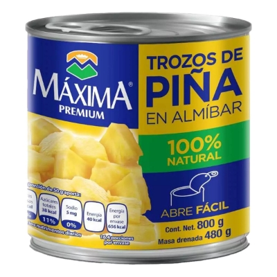 Imagen de Piña En Trozos Máxima Abre Fácil 800 GRS