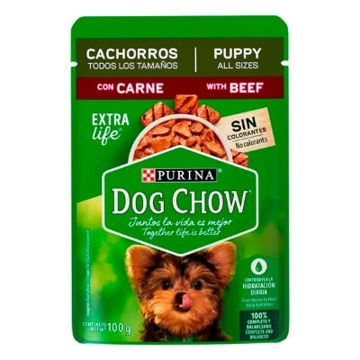 Imagen de DOG CHOW CACHORRO CARNE 100 GRS