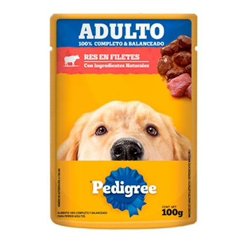 Imagen de Sobres Pedigree Adulto Res  100 GRS