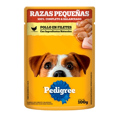 Imagen de Sobres Pedigree Razas Pequeñas Pollo 100 GRS