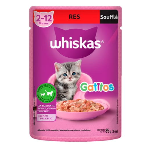 Imagen de Whiskas Gatitos Souffle Res  85 GRS