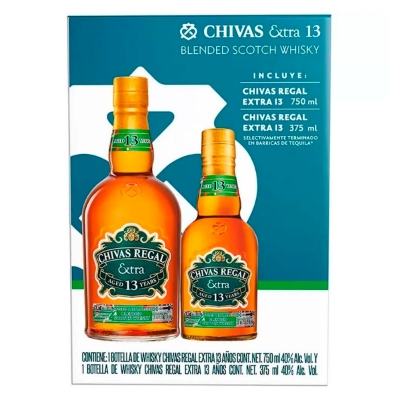 Imagen de Whisky Chivas 13 Años+Whisky Chivas 13Años 375Ml 750 MLL