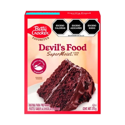 Imagen de Harina Para Preparar Pastel Betty Crocker Super Moist Devils 375 GRS