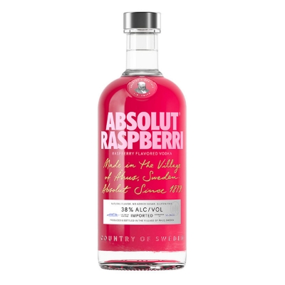 Imagen de VODKA ABSOLUT RASPBERRI 38 ALC. 750 MLL