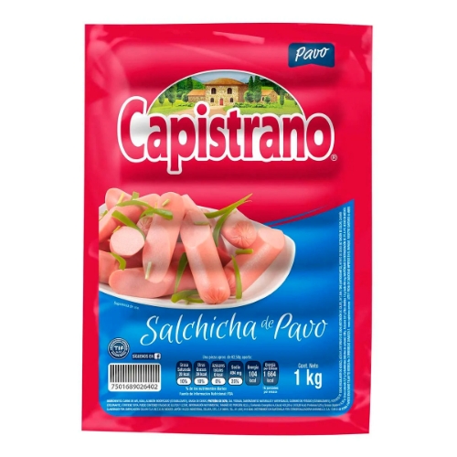 Imagen de Salchicha Capistrano Pavo  1 KGS