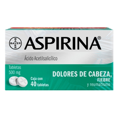 Imagen de Exhibidor Aspirina 500 Mg 40 PZS