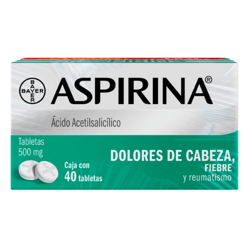 Imagen de Exhibidor Aspirina 500 Mg 40 PZS