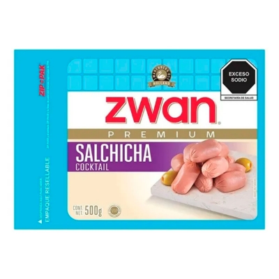 Imagen de Salchicha Zwan Pavo Cocktail 500 GRS