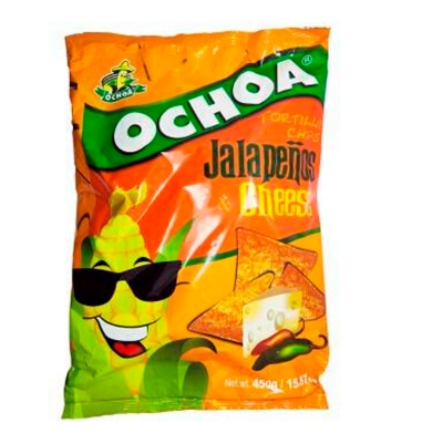 Imagen de Botana Nachos Queso y Jalapeño Ochoa 500 GRS