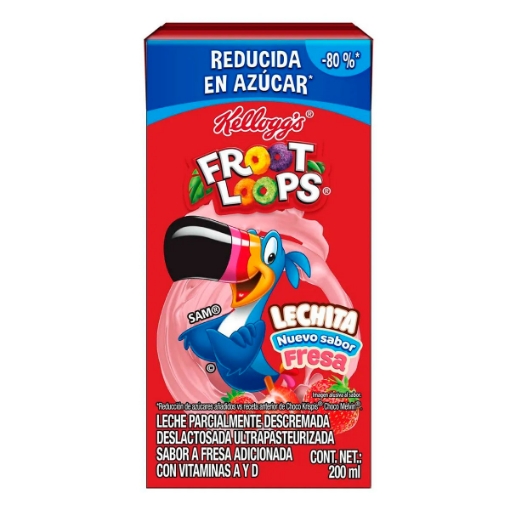 Imagen de Leche Deslactosada Kellogg'S Froot Loops Fresa 200 MLL