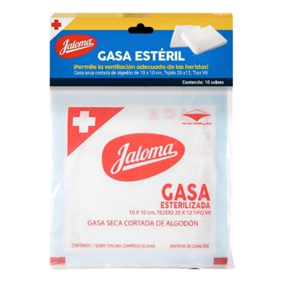 Imagen de Gasa Jaloma Cojin 7.5X5Cm 10 PZS