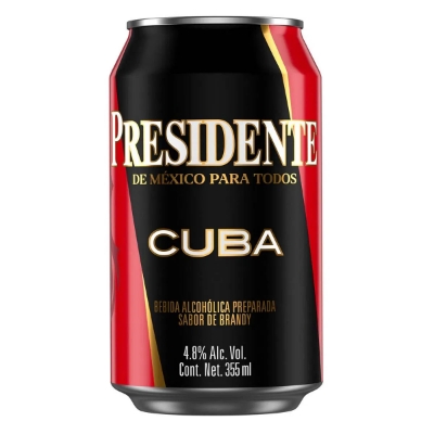 Imagen de Brandy Presidente Cuba Lata 355 MLL