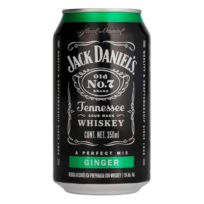 Imagen de Bebida Alcohólica Preparada Jack Daniels Ginger 350 MLL