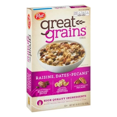 Imagen de Cereal Post Great Grains Raisins, Dates Y Pecans 453 GRS