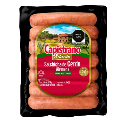 Imagen de Salchicha Cerdo Alemána Capistrano 476 GRS