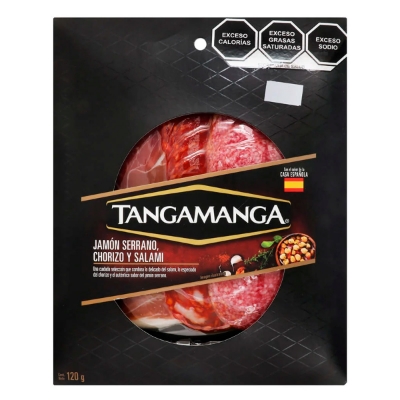 Imagen de Jamon Serrano Chorizo Y Salami Tangamanga 120 GRS