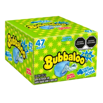 Imagen de Chicle Bubbaloo Mora Acid 5.1 GRS