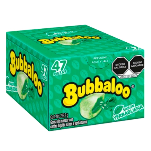 Imagen de Chicle Bubbaloo Yerbabuena  5.5 GRS