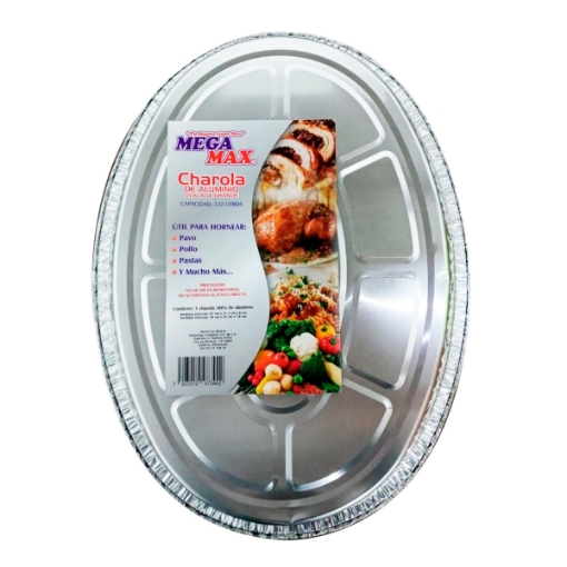 Imagen de Charola Mega Max De Aluminio Ovalada Grande 1 PZS