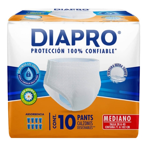 Imagen de Calzon Diapro Confort Mediano  10 PZS