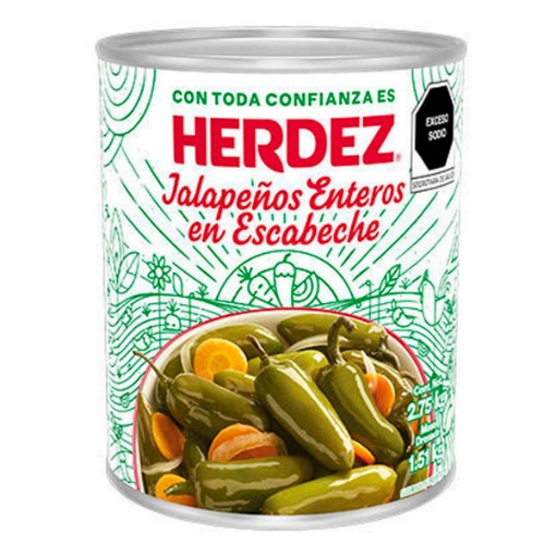 Imagen de Chiles Herdez Jalapeños 2.75 KGS