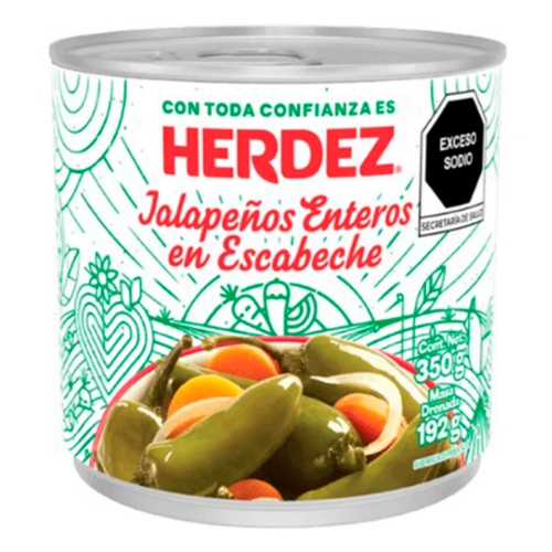 Imagen de Chiles Herdez Jalapeños  350 GRS