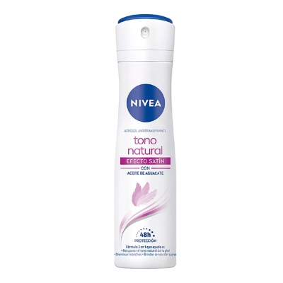 Imagen de Desodorante Nivea Aclarado Efecto Satin En Aerosol Para Mujer 150 MLL