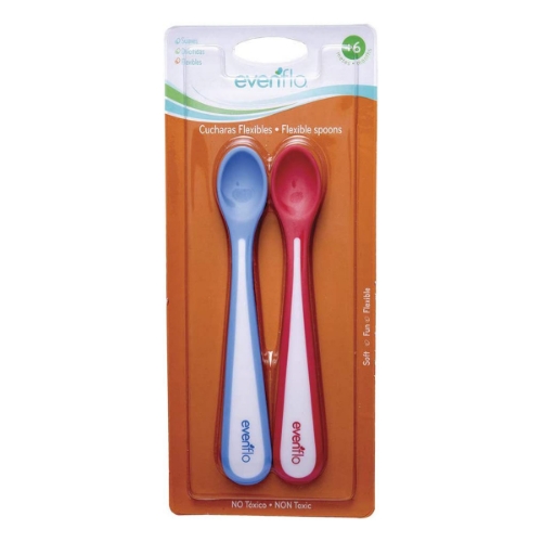 Imagen de Cuchara Evenflo Flexible Para Bebe  2 PZS