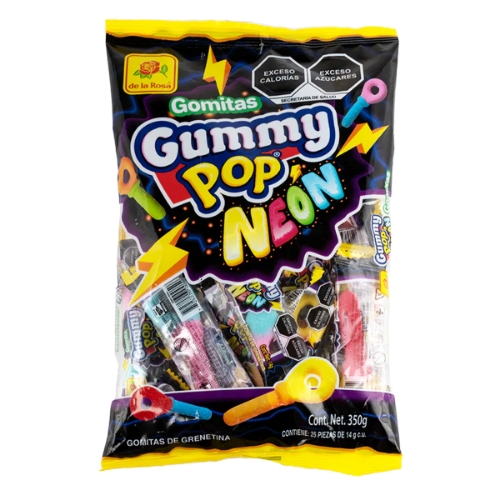 Imagen de Gomita De La Rosa Gummy Pop Neon  25 PZS
