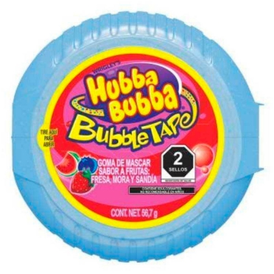 Imagen de Exhibidor Chicle Hubba Bubba Frutas Rollo 56.7 GRS