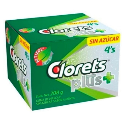 Imagen de Exh Chicle Clorets 4'S 5.4 GRS