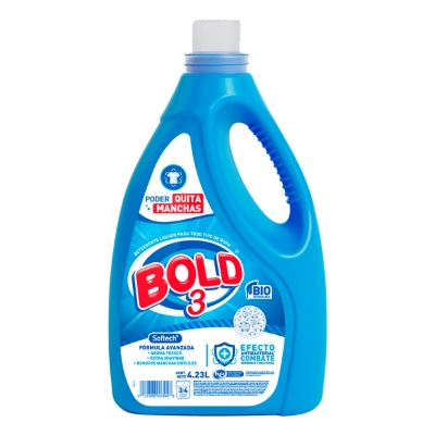 Imagen de Detergente Liquido Bold 3 Antibacterial 4.23 MLL