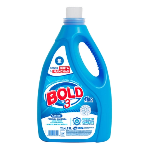 Imagen de Detergente Liquido Bold 3 Antibacterial  4.23 MLL