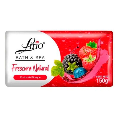 Imagen de Jabon De Tocador Lirio Bath&Spa Frutos Rojos 150 GRS