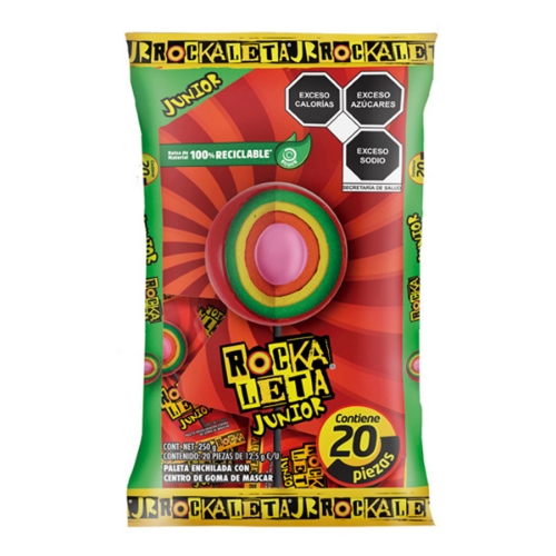Imagen de Exhibidor Paleta Sonric'S Rockaleta Junior  20 PZS