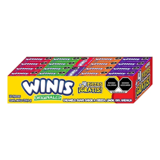 Imagen de Dulces Winis Cuadreta  32 PZS