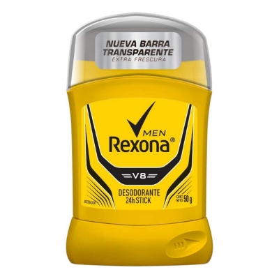 Imagen de Desodorante Rexona 24H V8 En Barra Para Caballero 50 GRS