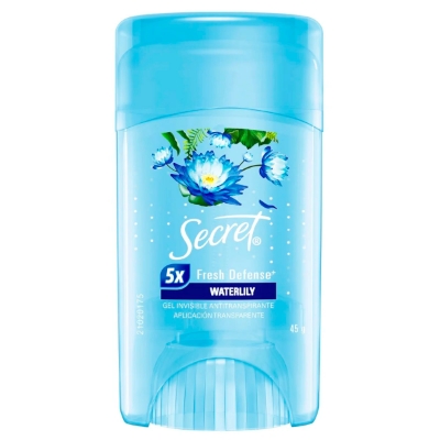 Imagen de Desodorante Secret en Barra Gel Clear Waterli Mujer 45 GRS