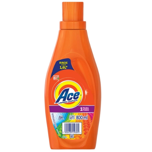Imagen de Detergente Liquido Ace Uno Para Todo 800 MLL