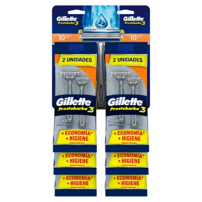 Imagen de Rastrillo Gillette Prestobarba Ultra Grip Con 3 Hojas. 2 PZS