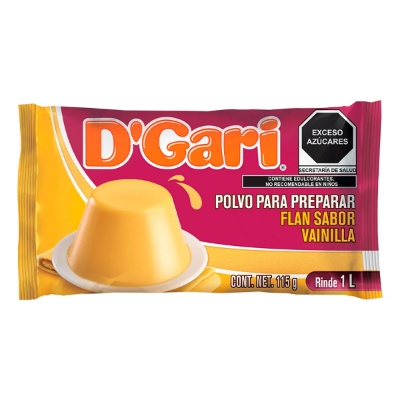 Imagen de Flan Sabor Vainilla D'Gari 115 GRS