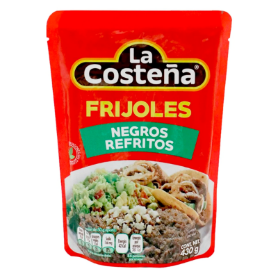 Imagen de Frijoles La Costeña Refritos Negros 430 GRS