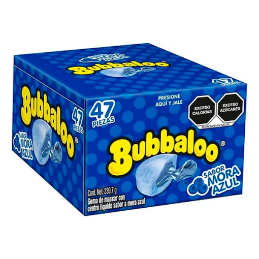 Imagen de Chicle Bubbaloo Mora Azul  5.5 GRS