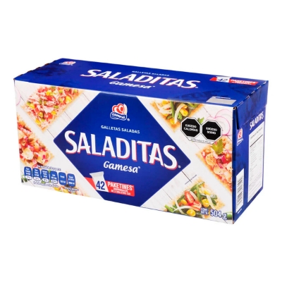 Imagen de GALLETA GAMESA SALADITAS 504 GRS