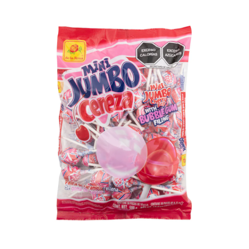 Imagen de Paleta La Rosa Mini Jumb Cereza  50 PZS