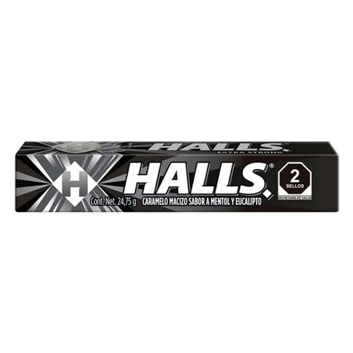 Imagen de Pastillas Hall's Negra  24.75 GRS