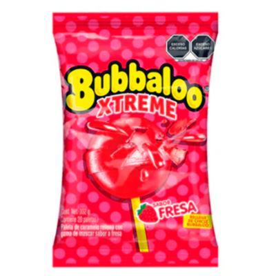 Imagen de PALETA BUBBAXTREME FRESA 16.6 GRS