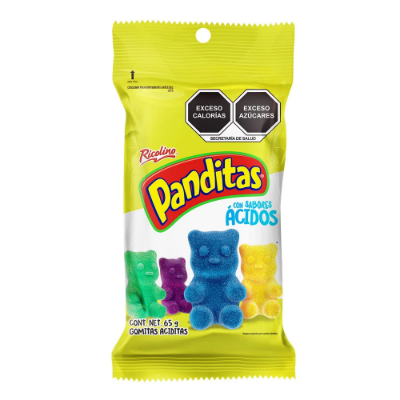 Imagen de DULCE GOMIT RICOLINO PANDITAS ACIDOS 65 GRS