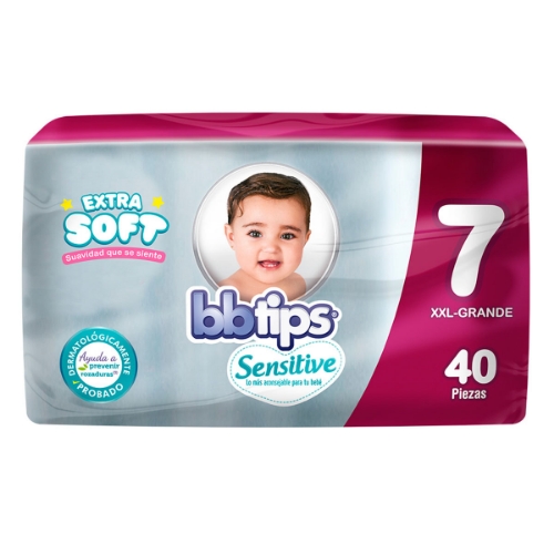 Imagen de Pañal Bbtips Sensitive Etapa 40 PZS