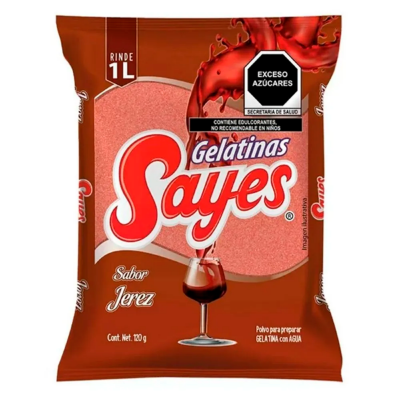 Imagen de Gelatina Sayes Jerez Agua 120 GRS